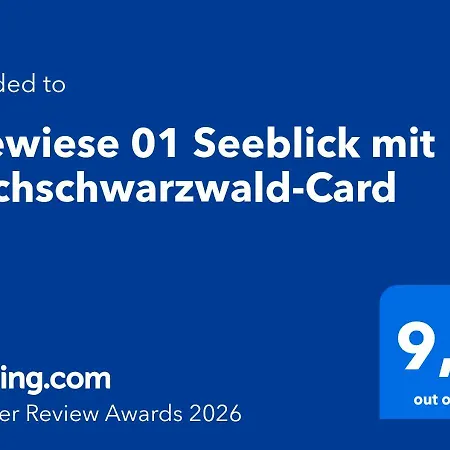 Apartment Seewiese 01 Seeblick Mit Hochschwarzwald-card